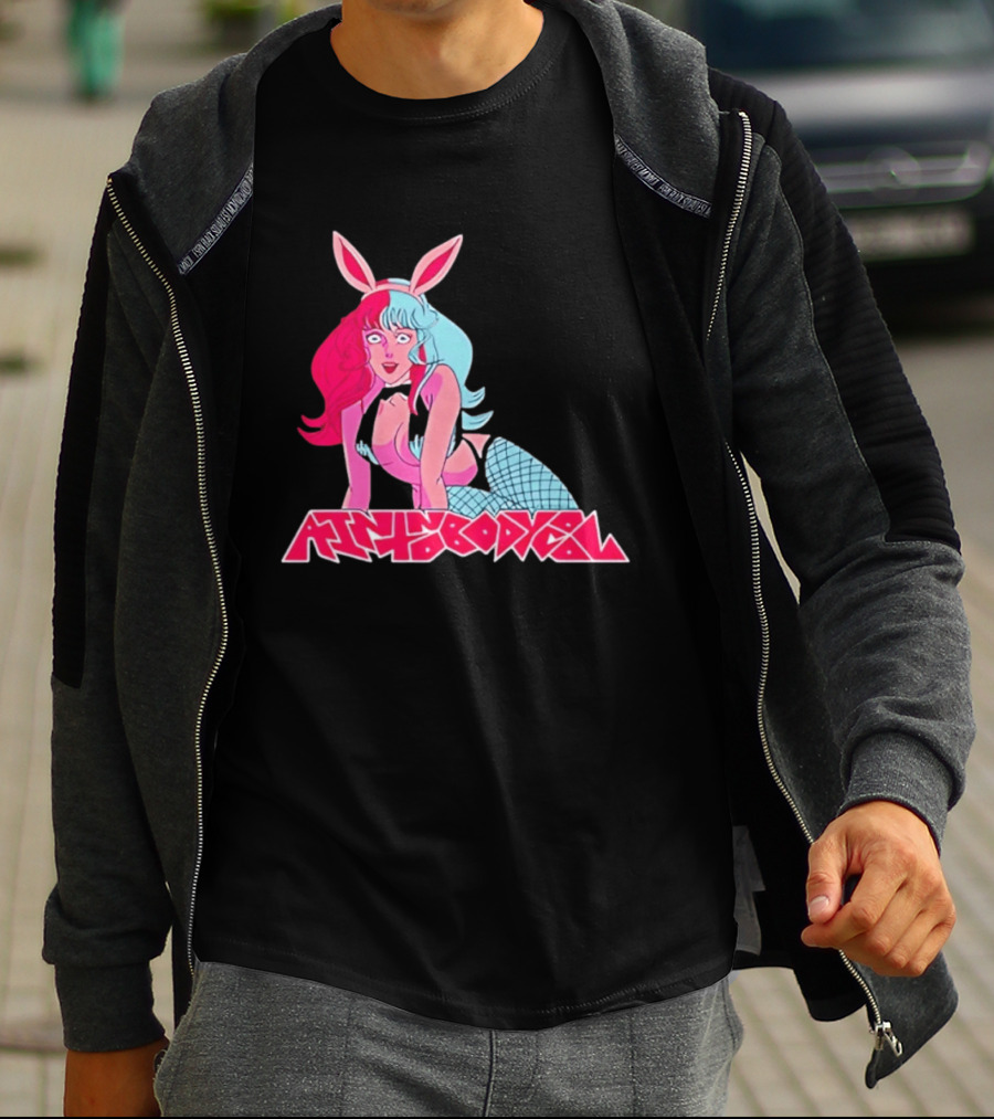 Ain't Nobody Anime Aesthetic Bunny Girl Vibrant Neon T-Shirt