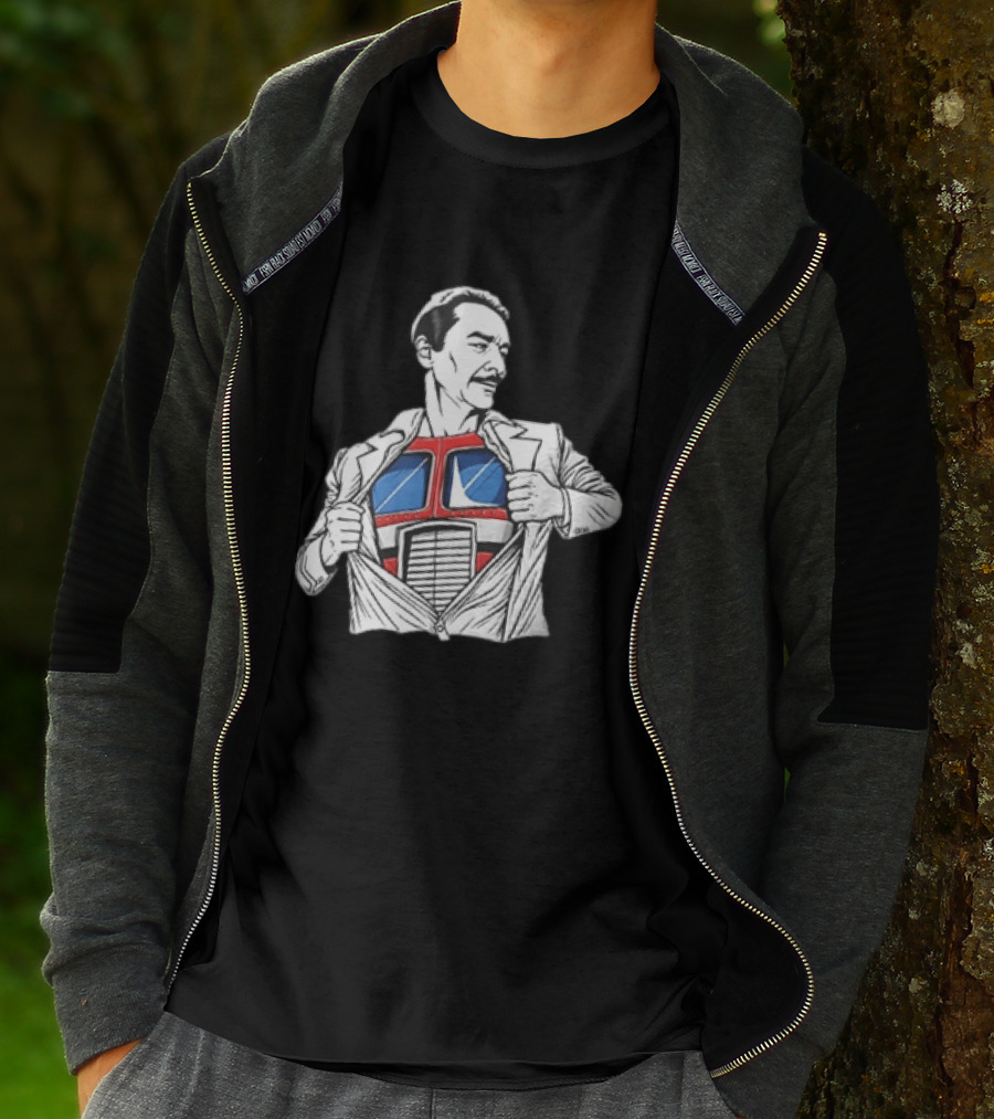 Optimus Prime Transformers Hidden Chest Transformation Reveal T-Shirt