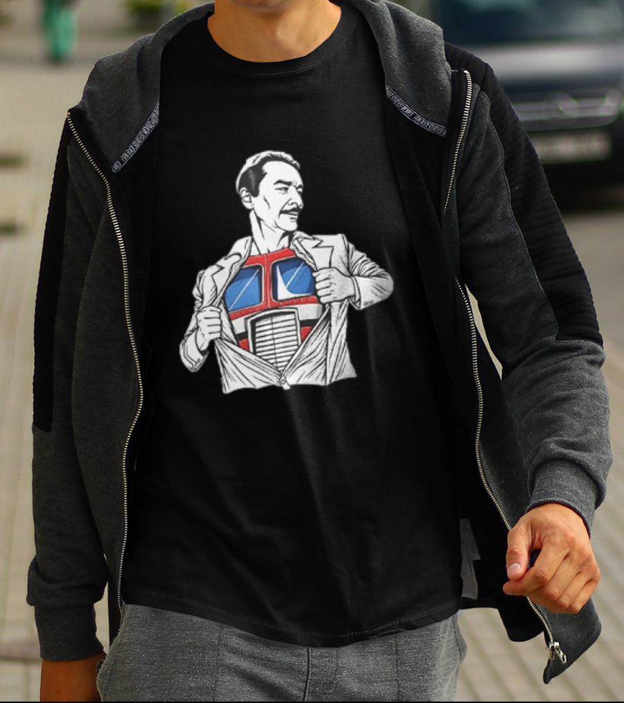 Optimus Prime Transformers Hidden Chest Transformation Reveal T-Shirt