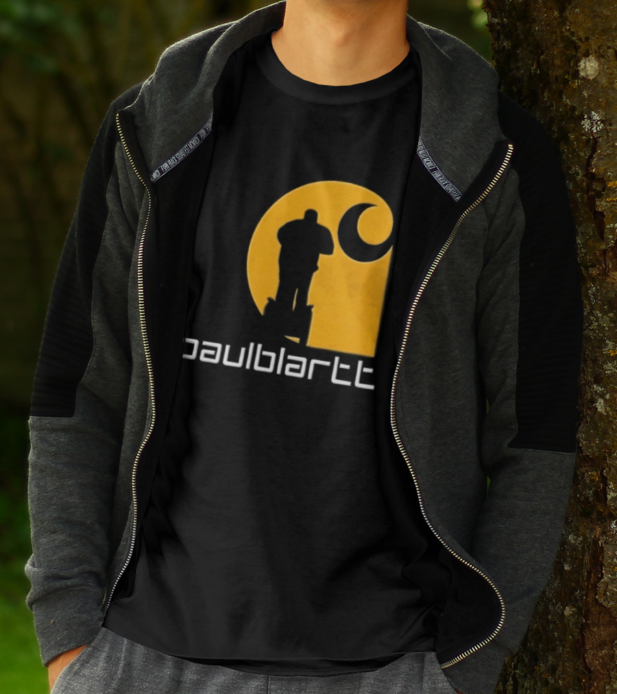 Paulblartt Security Guard Segway Yellow Swirl T-Shirt