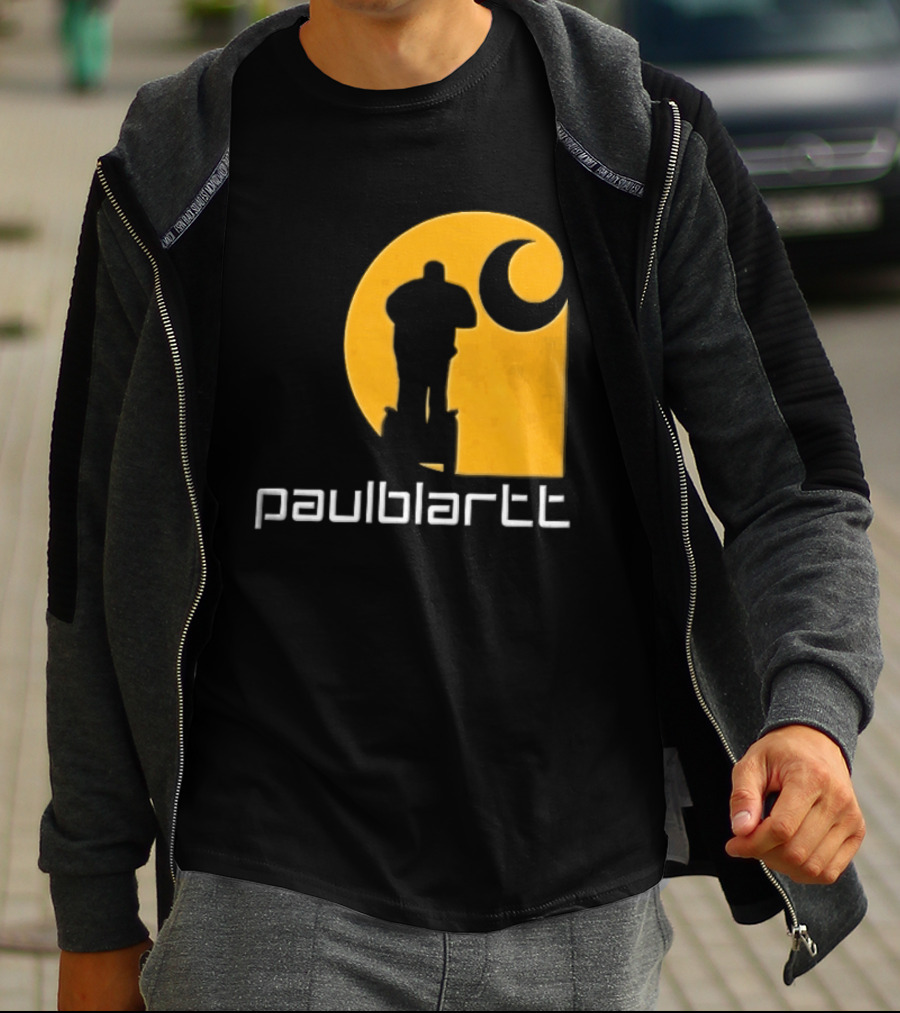 Paulblartt Security Guard Segway Yellow Swirl T-Shirt