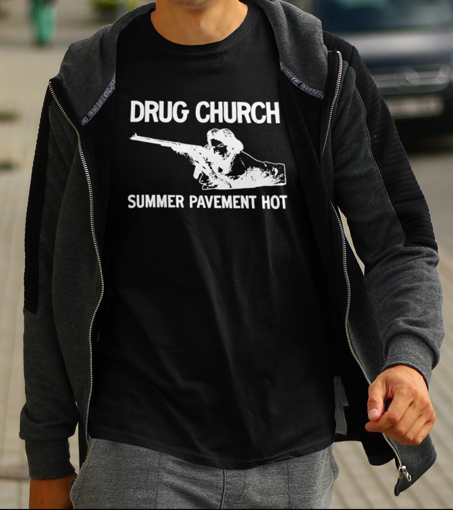 Drug Church Summer Pavement Hot Sniper Hardcore Punk T-Shirt
