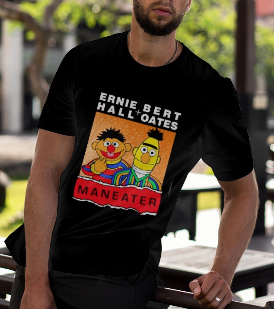 Ernie Bert Hall Oates Maneater Muppets T-Shirt
