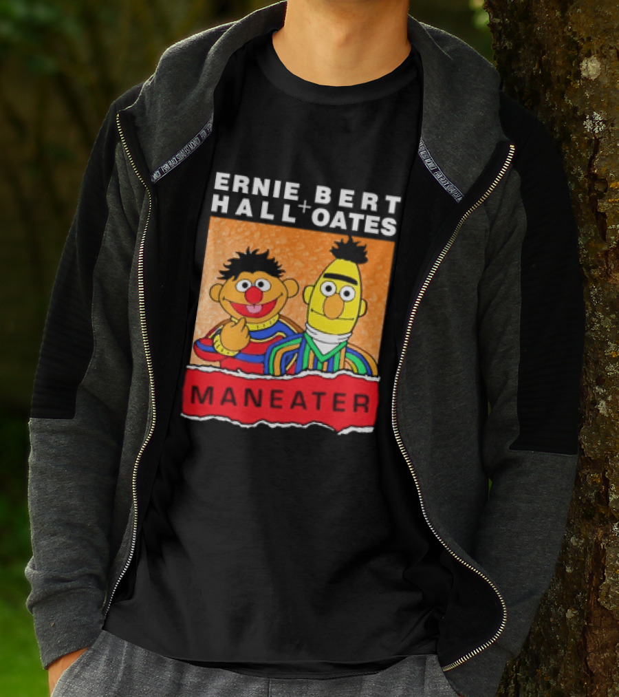 Ernie Bert Hall Oates Maneater Muppets T-Shirt
