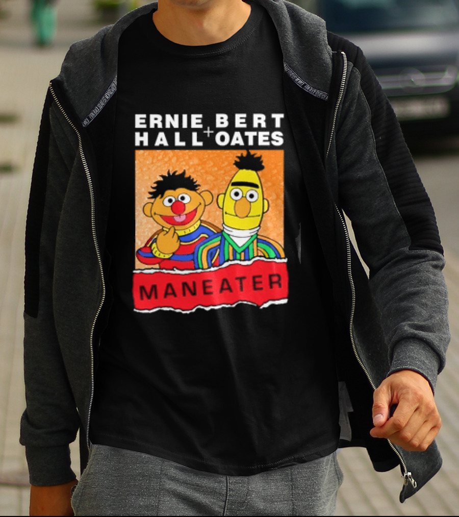 Ernie Bert Hall Oates Maneater Muppets T-Shirt