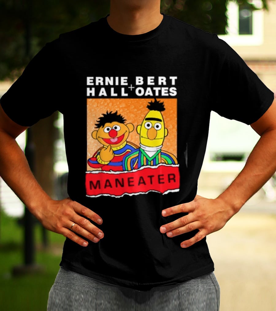 Ernie Bert Hall Oates Maneater Muppets T-Shirt