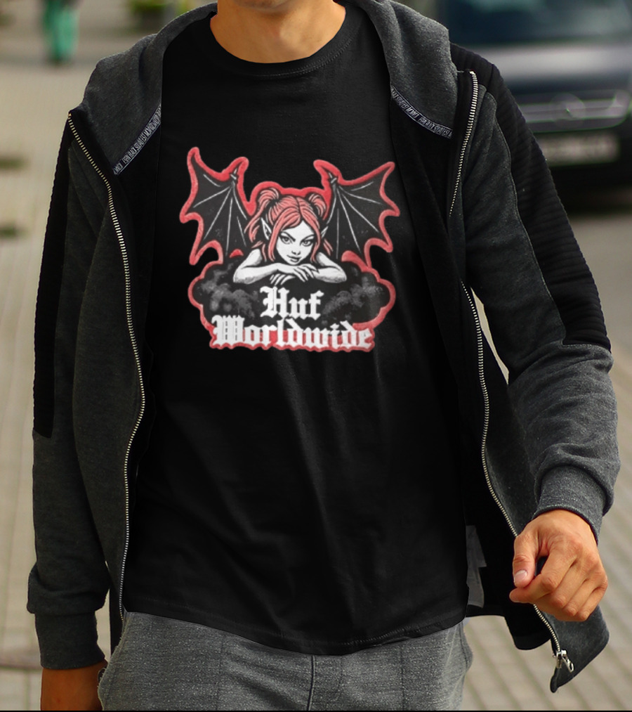 Huf Worldwide Succubus Girl Gothic Fantasy T-Shirt