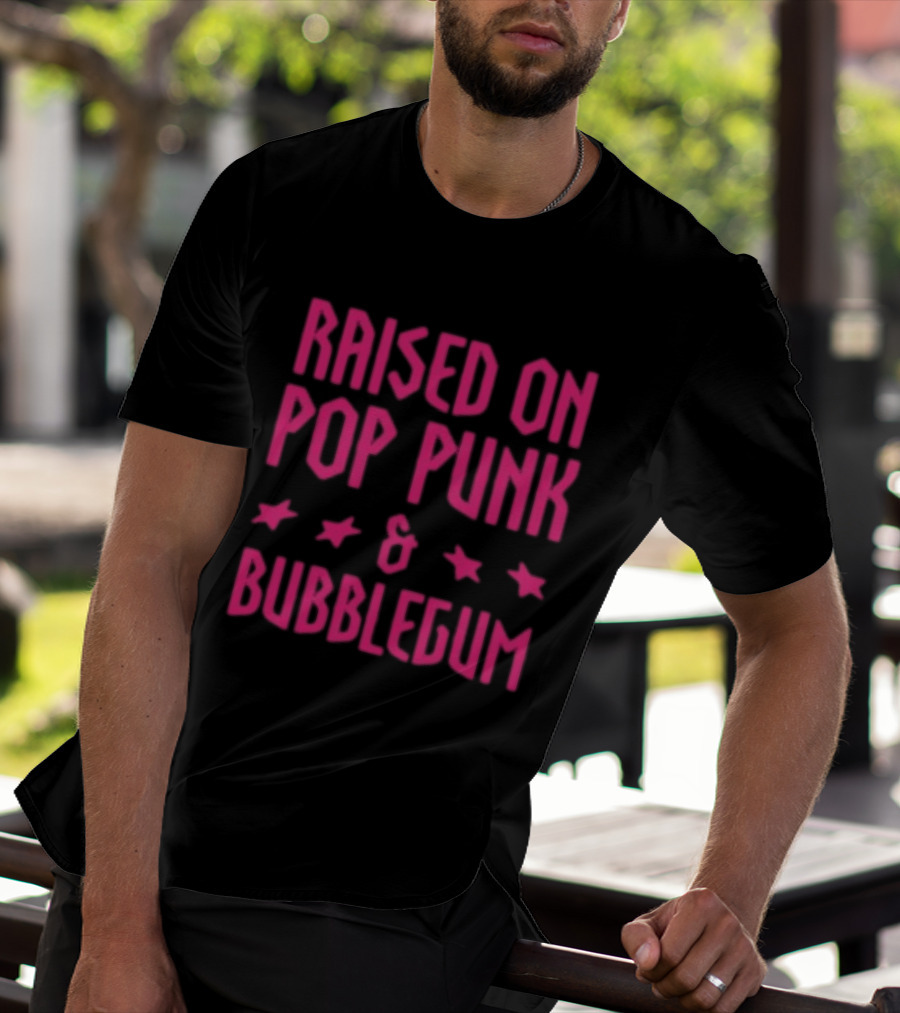 Raised On Pop Punk And Bubblegum Stars Summer Brothers Store 5Sos T-Shirt
