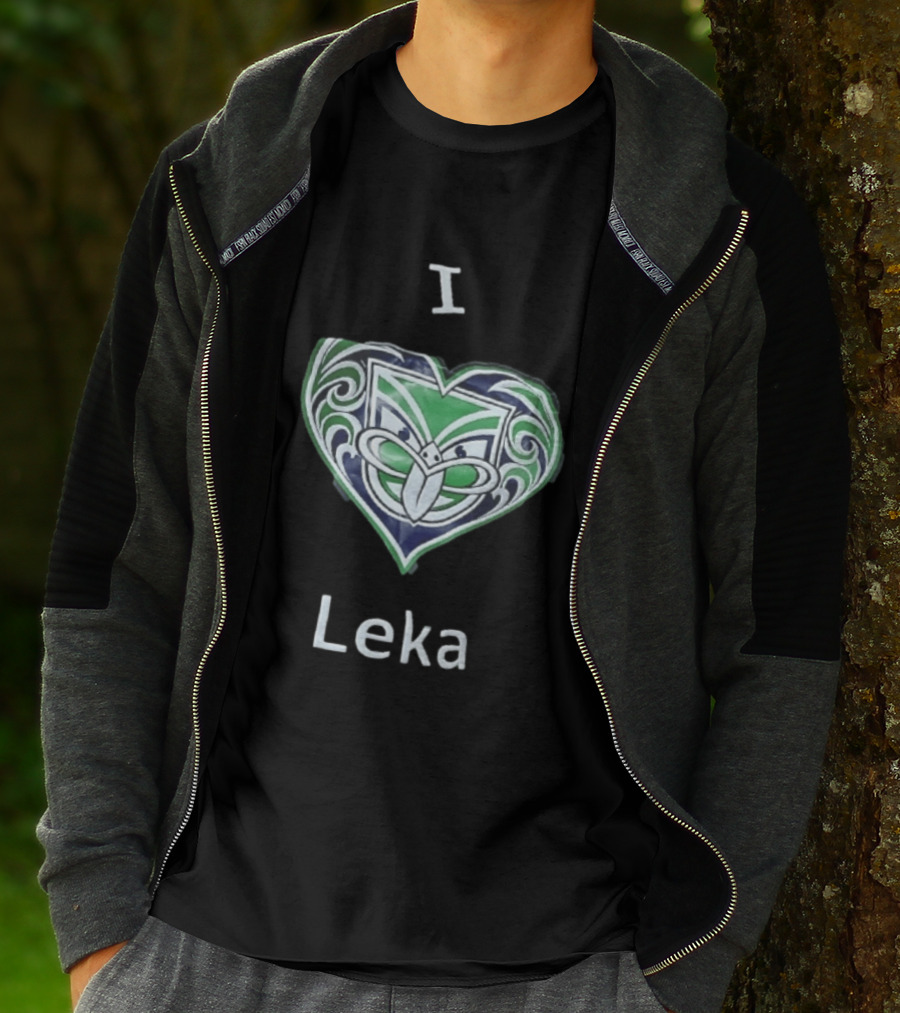 I Leka New Zealand Warriors Heart Shape Koru T-Shirt