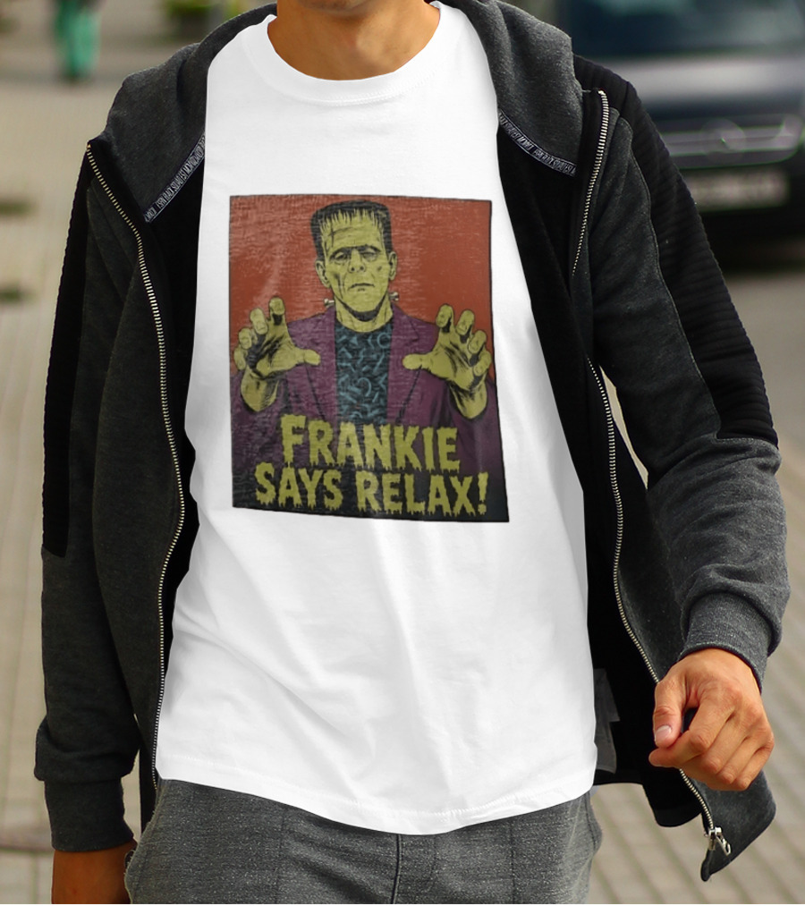 Frankenstein Frankie Says Relax Vintage Horror T-Shirt