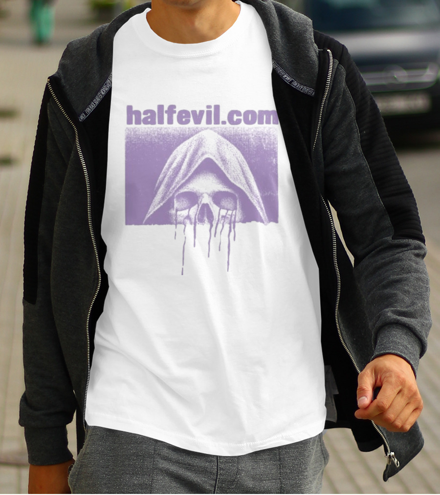 Halfevil.com Hooded Skull Dripping Half Evil Store Week 2 $3.33 T-Shirt