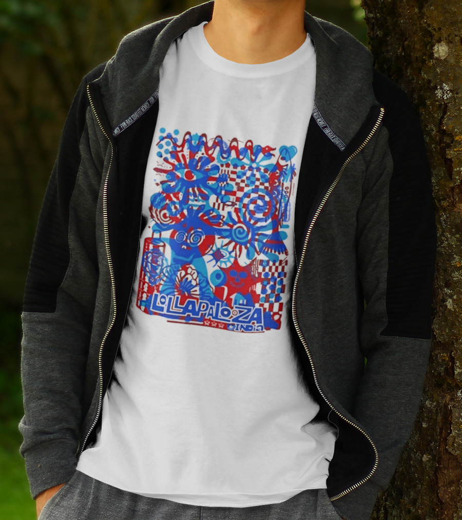 Lollapalooza India Festival Live Music Concert Vibrant Symbolic T-Shirt