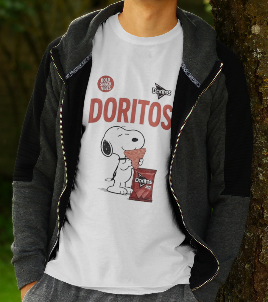 Snoopy Doritos Snack Vibes With Peanuts Cartoon T-Shirt