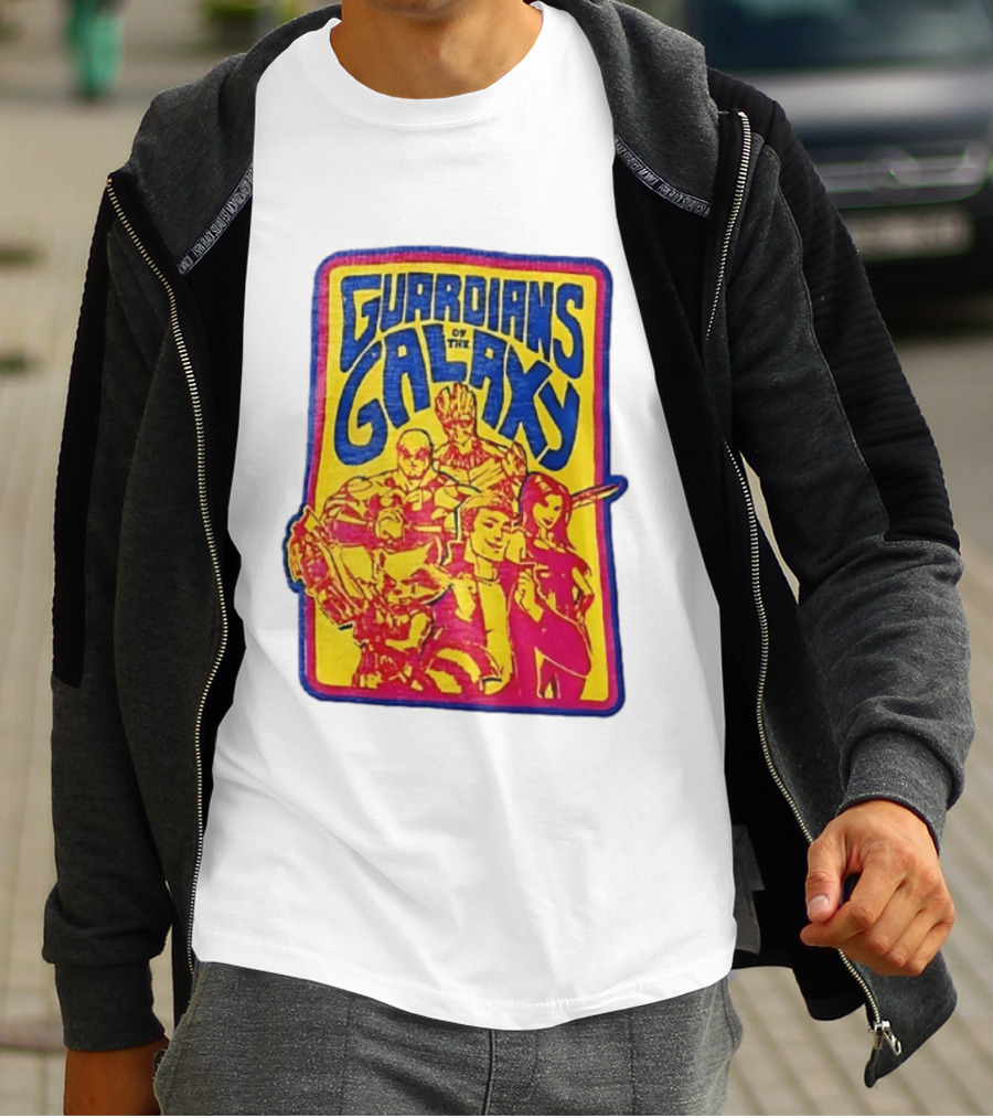 Guardians Of The Galaxy Star Lord Groot Rocket Drax Gamora Marvel T-Shirt