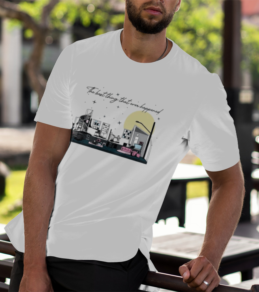 The Best Thing That Ever Happened Cityscape Moon And Stars T-Shirt