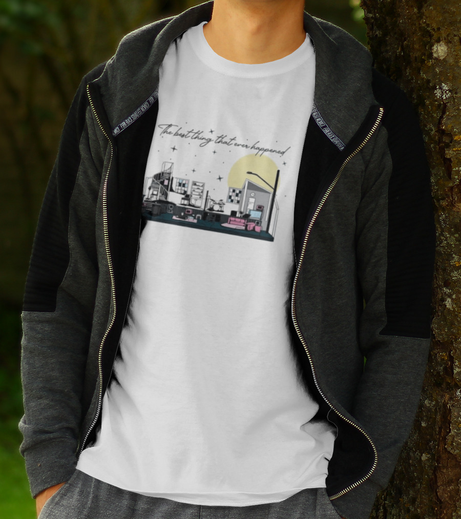 The Best Thing That Ever Happened Cityscape Moon And Stars T-Shirt