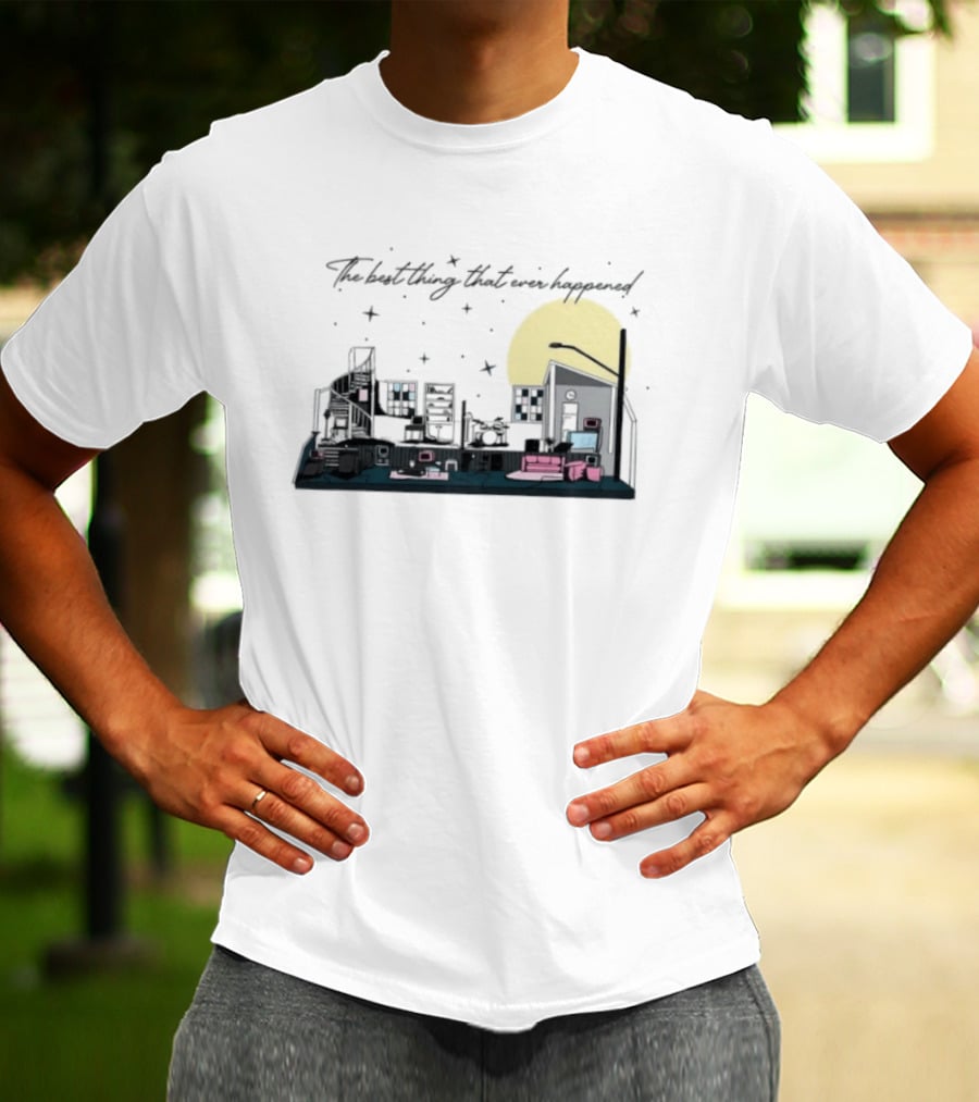 The Best Thing That Ever Happened Cityscape Moon And Stars T-Shirt
