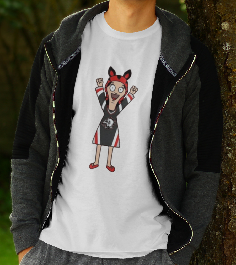 Tina Belcher Buffalo Sabres Bob's Burgers Fan Mashup T-Shirt