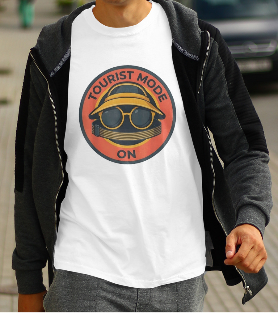 Tourist Mode On Vacation Travel Sightseeing Adventure T-Shirt