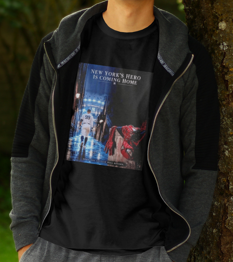 New York's Hero Is Coming Home Yankee Stadium Return Soon The Captain Will Return T-Shirt