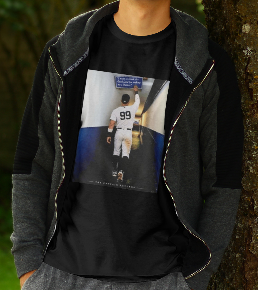 Aaron Judge 99 The Captain Returns New York Yankees Thank The Good Lord T-Shirt