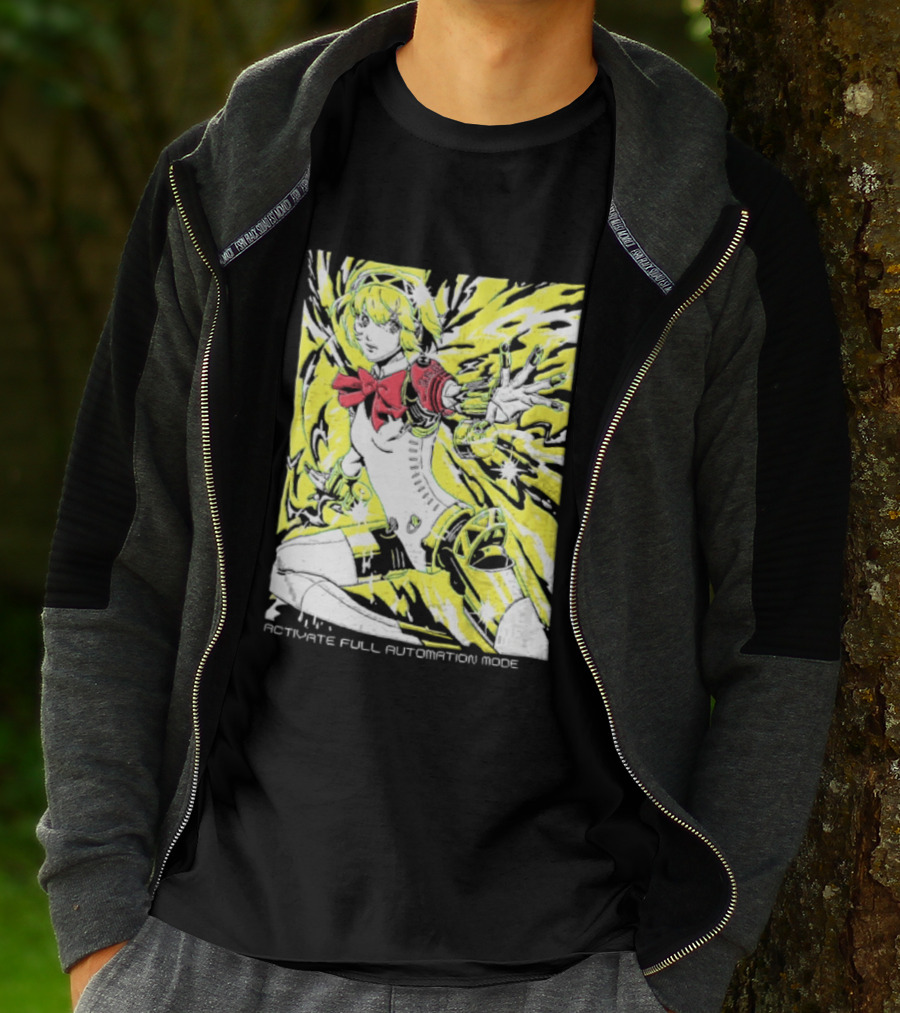 Aigis Persona 3 SEES Activate Full Automation Mode T-Shirt