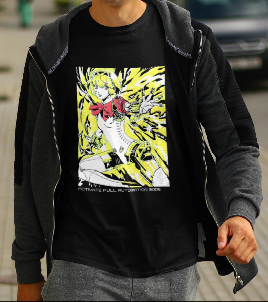 Aigis Persona 3 SEES Activate Full Automation Mode T-Shirt
