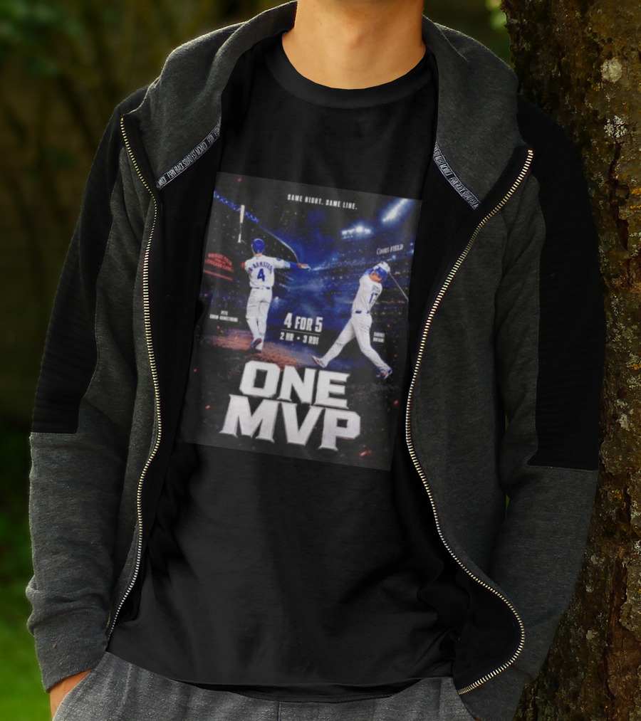 Same Night Same Line Pete Crow Armstrong Shohei Ohtani One MVP Coors Field Wrigley Field 4 For 5 2 HR 3 RBI T-Shirt