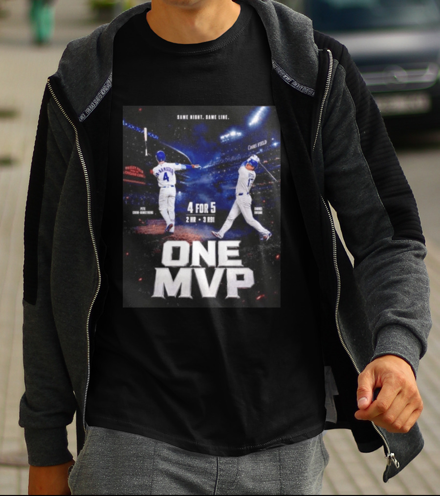 Same Night Same Line Pete Crow Armstrong Shohei Ohtani One MVP Coors Field Wrigley Field 4 For 5 2 HR 3 RBI T-Shirt
