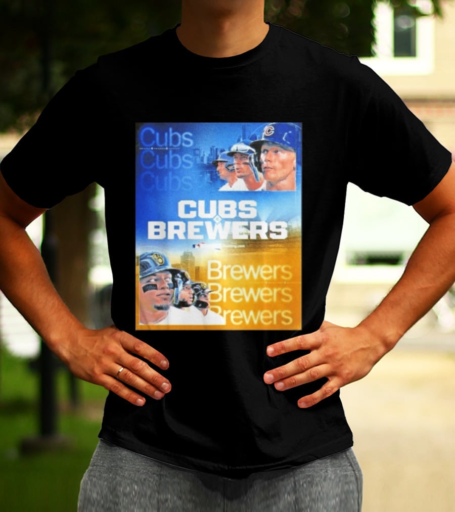 Chicago Cubs Brewers MLB Rivalry Matchup Highlights T-Shirt