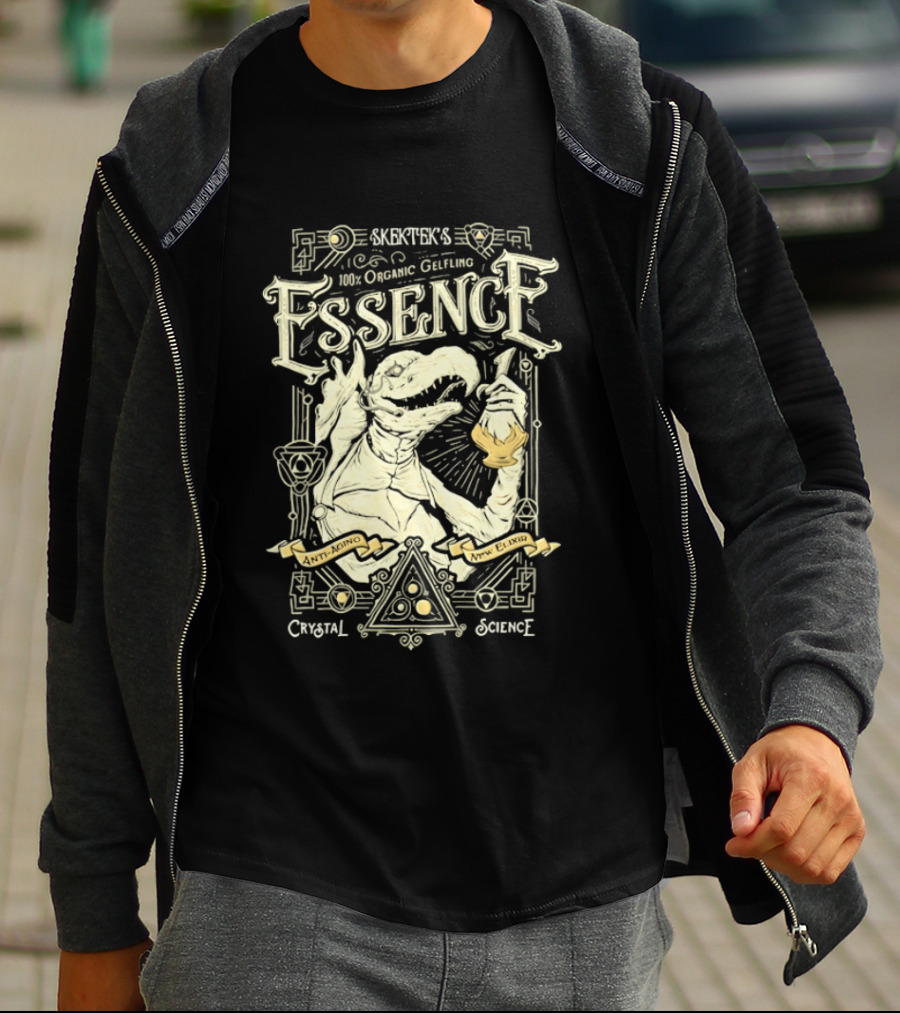 SkekTek's 100 Percent Organic Gelfling Essence Anti Aging New Elixir Crystal Science T-Shirt