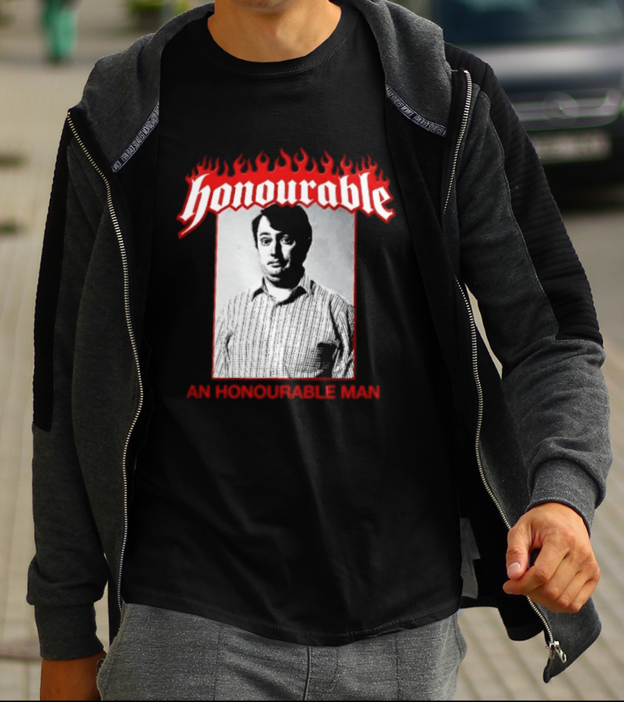 Honourable An Honourable Man Mark Corrigan Flames Frame T-Shirt