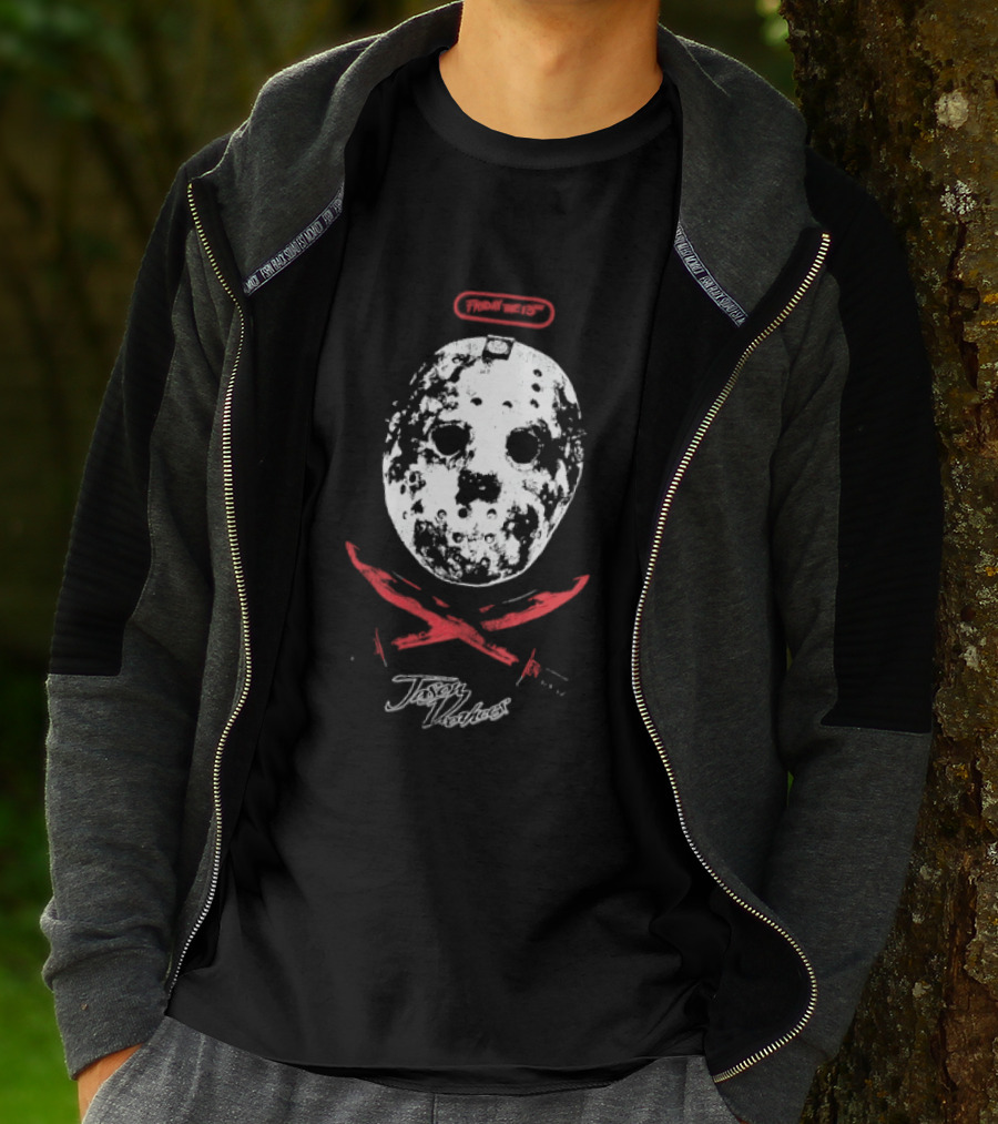 Friday The 13th Jason Voorhees Distressed Mask T-Shirt