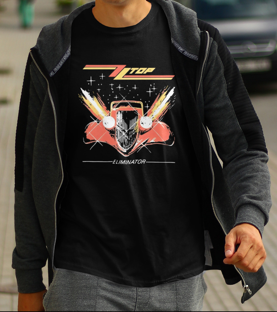 ZZ Top Eliminator Hot Rod Classic Rock Billy Gibbons T-Shirt