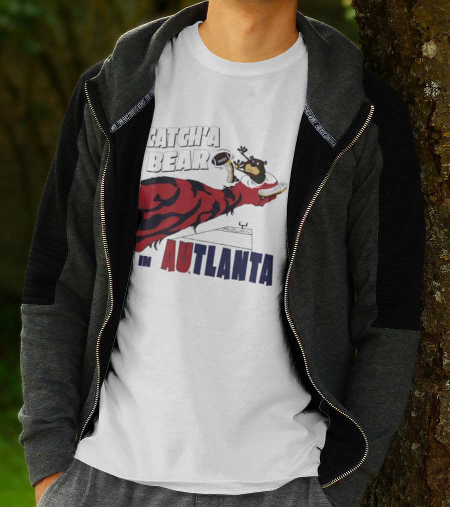 Catch'a Bear Auburn Tigers Vs Baylor Bears AUTlanta Tiger Stripe Football T-Shirt