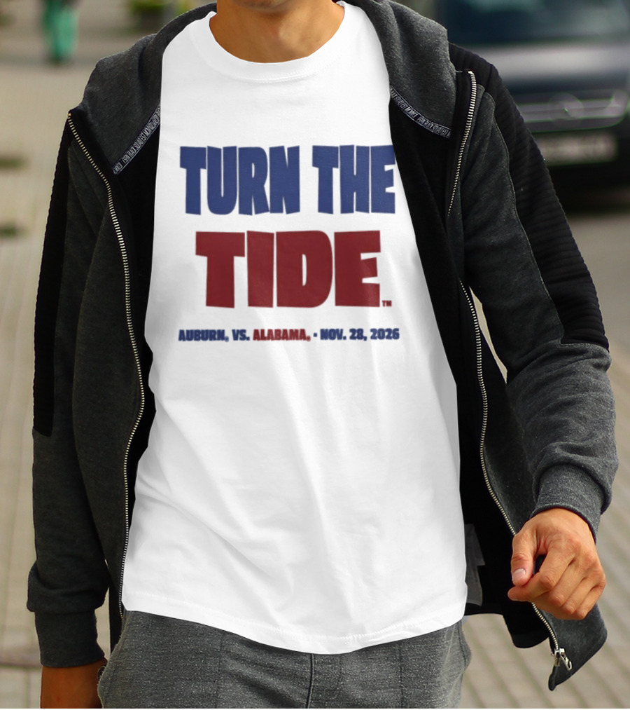 Auburn Vs Alabama Turn The Tide Nov 28 2026 T-Shirt