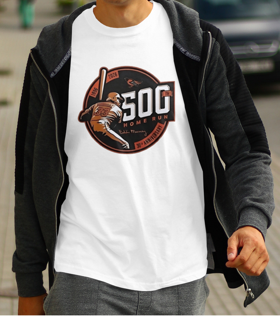 Eddie Murray 500th Home Run 30th Anniversary 1996 2026 T-Shirt