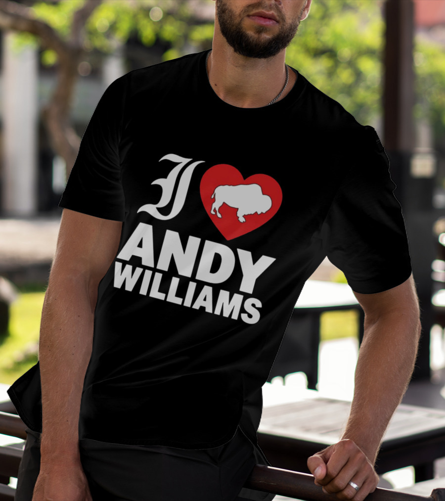 Andy Williams 2026 I Heart Buffalo T-Shirt