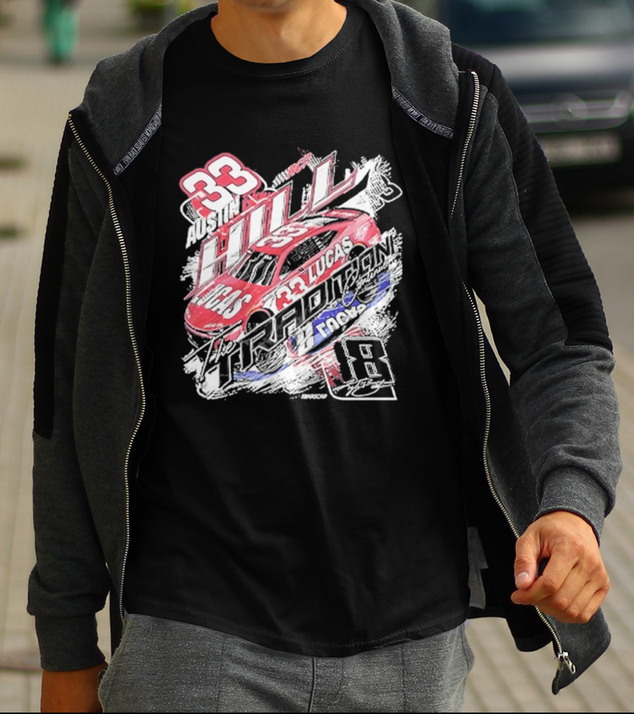Austin Hill 33 Lucas Oil RCR NASCAR Racing Car Classic Ink T-Shirt
