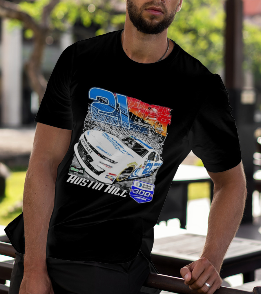Austin Hill Richard Childress Racing February 2026 United Rentals 300 Daytona Race Winner Chevrolet 21 T-Shirt