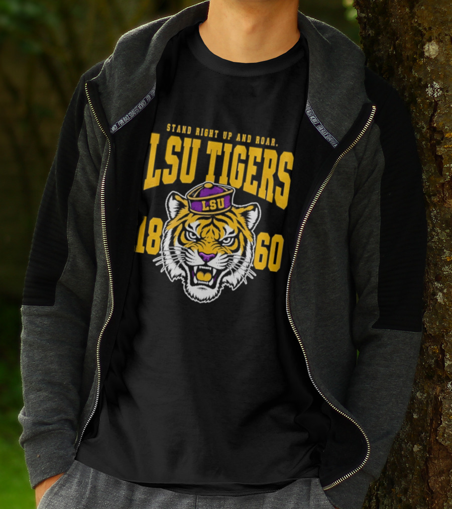 LSU Tigers Stand Right Up And Roar 1860 T-Shirt