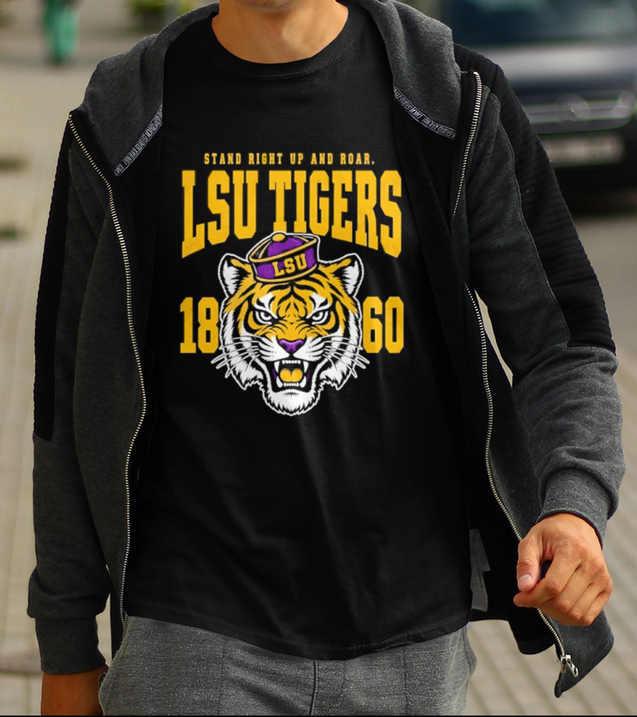 LSU Tigers Stand Right Up And Roar 1860 T-Shirt