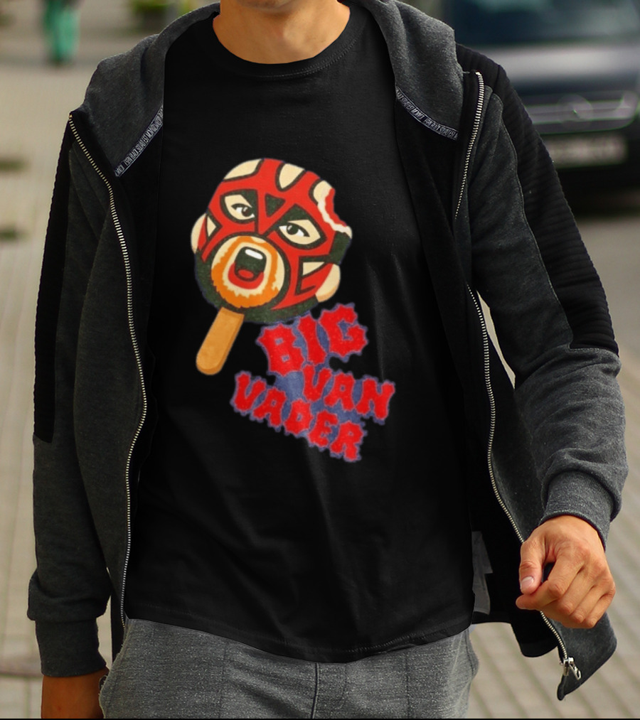 Big Van Vader Popsicle Wrestling WWE WCW Classic Style Retro Trend T-Shirt