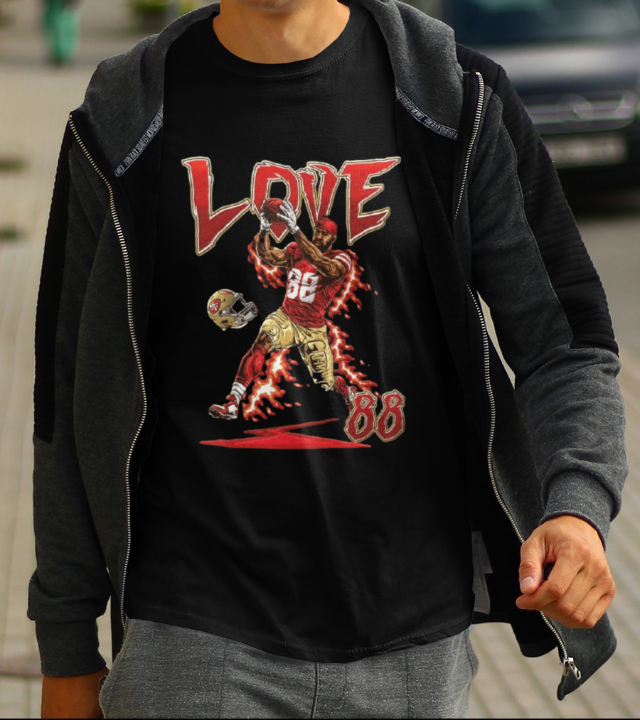Marquise Goodwin San Francisco 49ers Number 88 Catching Football Love T-Shirt
