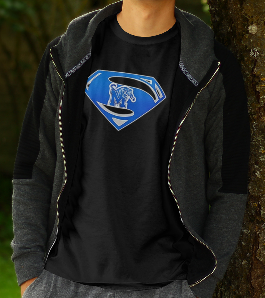 Superman Memphis Tigers NCAA College Basketball T-Shirt