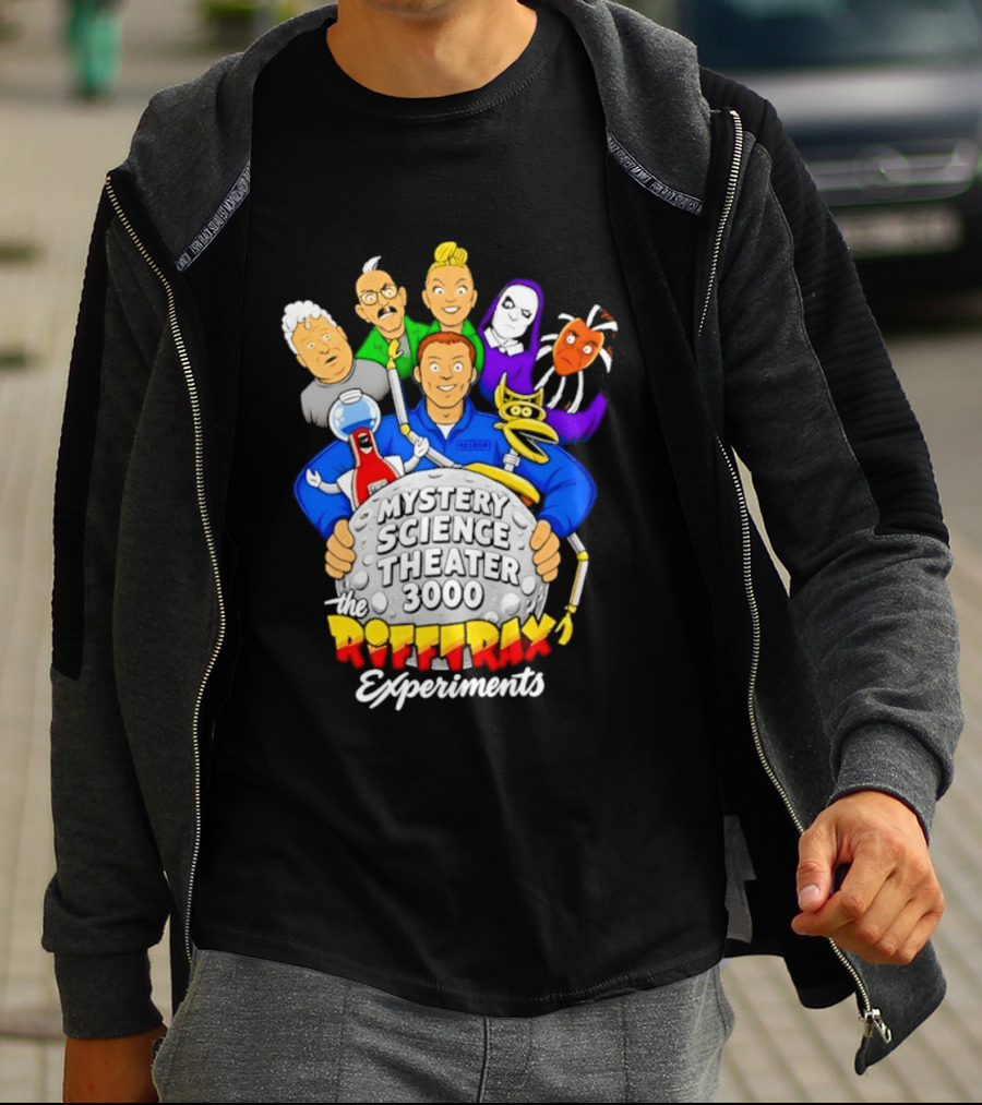 Mystery Science Theater 3000 RiffTrax Experiments With Iconic Robots And Characters T-Shirt