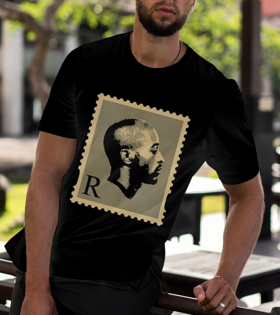 Tupac Shakur Black Postage Stamp Profile 2Pac T-Shirt