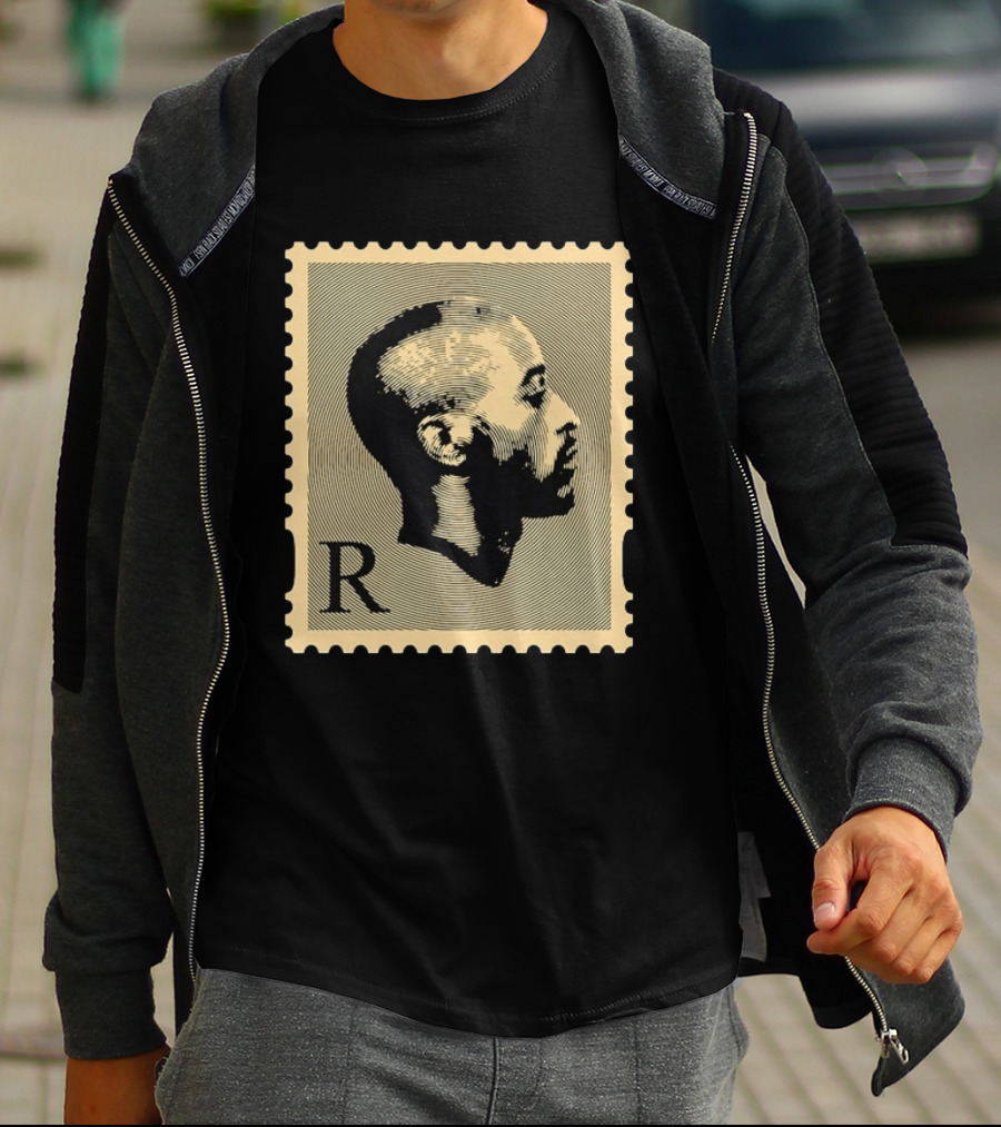 Tupac Shakur Black Postage Stamp Profile 2Pac T-Shirt