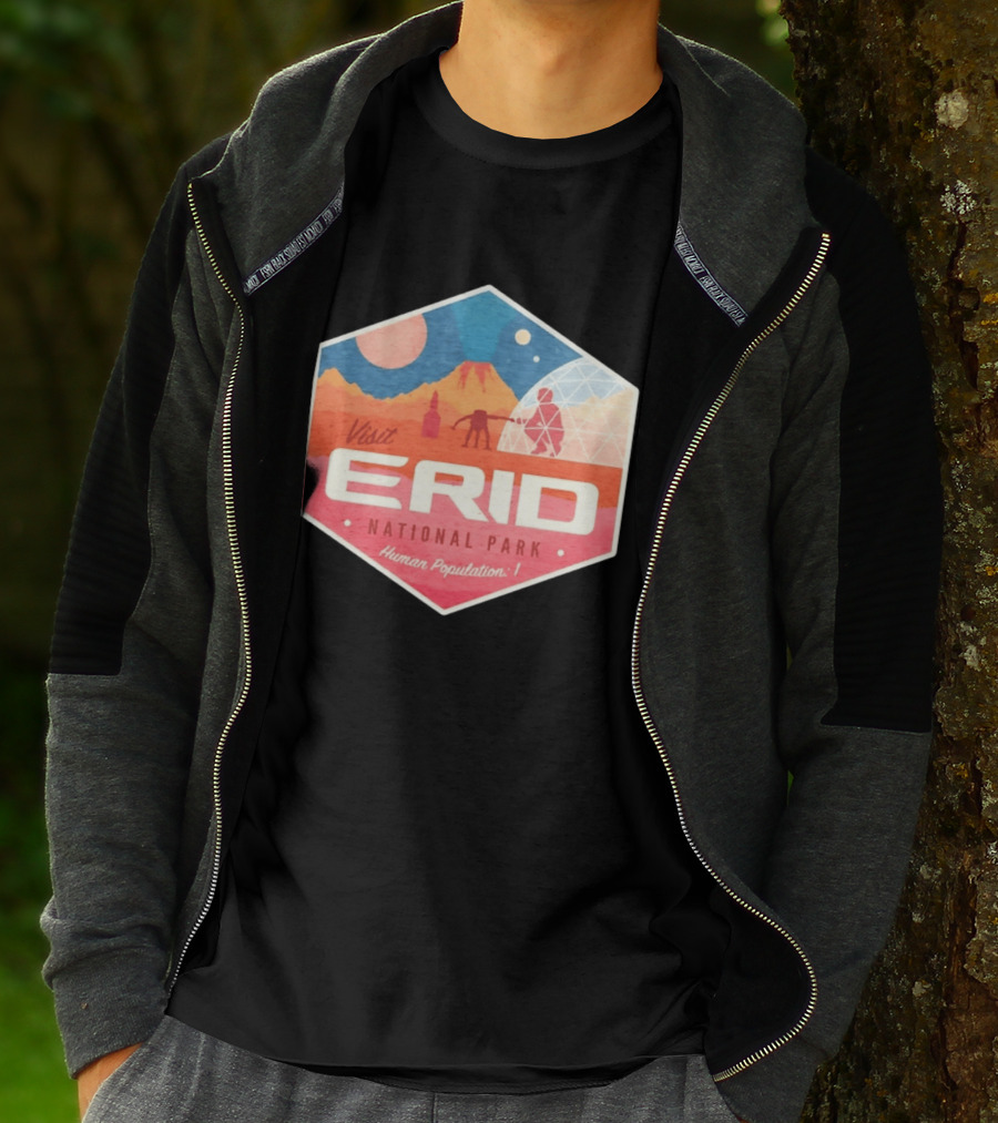 Visit Erid National Park Human Population 1 Space Exploration Mars Adventure T-Shirt