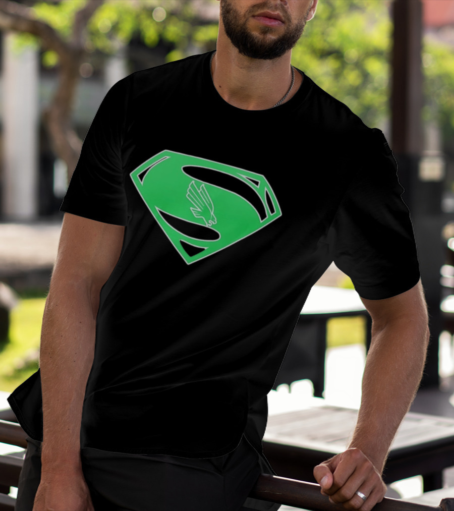 North Texas Mean Green UNT Superman T-Shirt